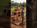 Master Craftsman Builds an Incredible Wooden Helicopter House 🚁🪵 #shorts