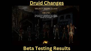 Project Diablo 2 Season 13 - Druid Changes & Beta Testing Results