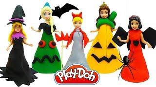 DIY How to Make Play Doh Halloween Costumes for Princess Dolls DIY How to Make Play Doh Halloween Costumes for Princess Dolls