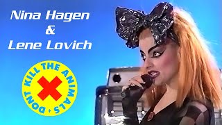 Nina Hagen & Lene Lovich - Don't Kill The Animals (World Music Video Awards 10.01.1987)