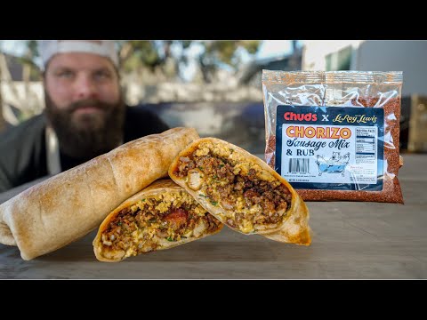 Chorizo Breakfast Burrito! | Chuds BBQ