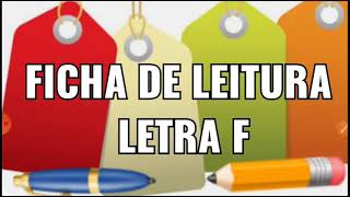 #fichasleitura letra F , #alfabeto