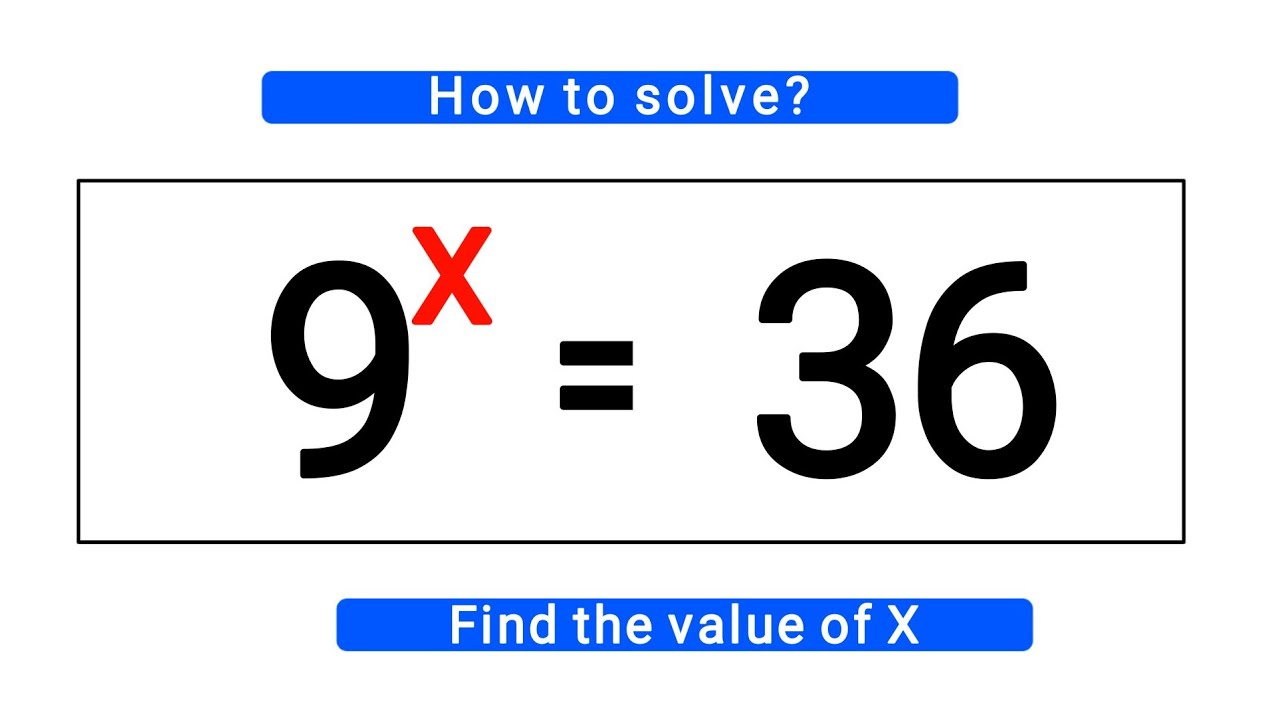 Math Olympiad || Nice Exponential Problem - YouTube