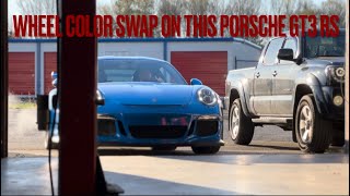 Wheel Color Swap On This Porsche Gt3 Rs