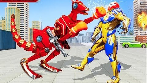 Amazing Kangaroo Robot Car | Rescue City Robot Transforming Android GamePlay | By Game Crazy