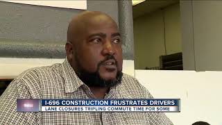 I-696 construction frustrates driver