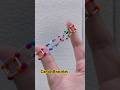 DIY Rainbow Bracelet 🌈💖 | Cute Candy Beads Jewelry Tutorial ✨#shortsfeed #shorts #viral #trending