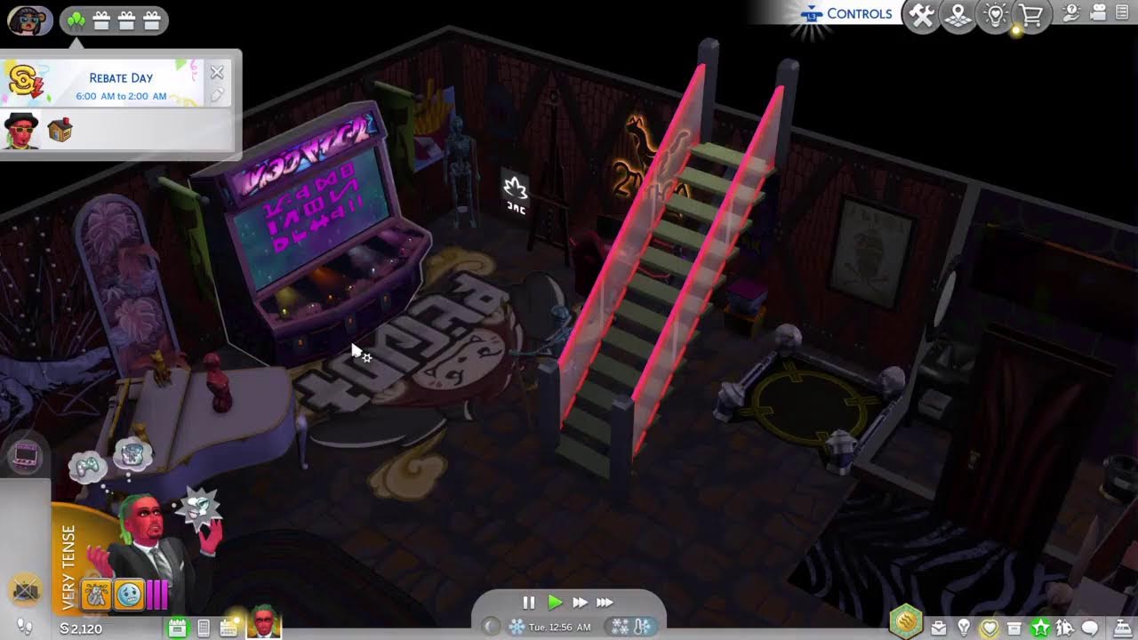 dadDidThEloNe's PS4 Broadcast Sims4 werewolf dj build