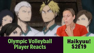 Olympic Volleyball Player Reacts to Haikyuu!! S2E19: 