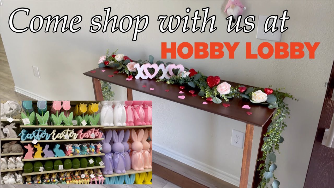 Decorating Entrance Table| Come With Us To Hobby Lobby - YouTube
