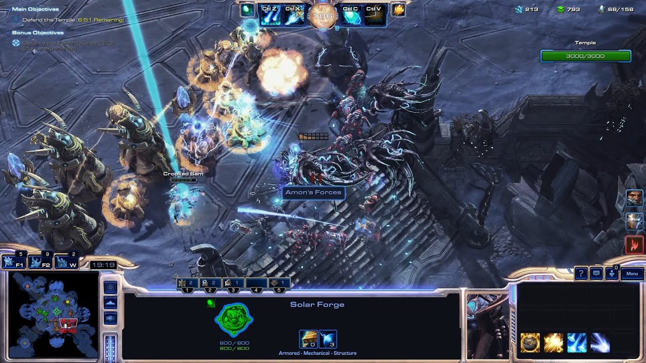 StarCraft 2 Co-op Brutal Temple of the Past as Karax ft. Tychus – Unbreakable Defense + Outlaw Power