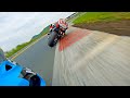 Racing on wsbk track most until crash