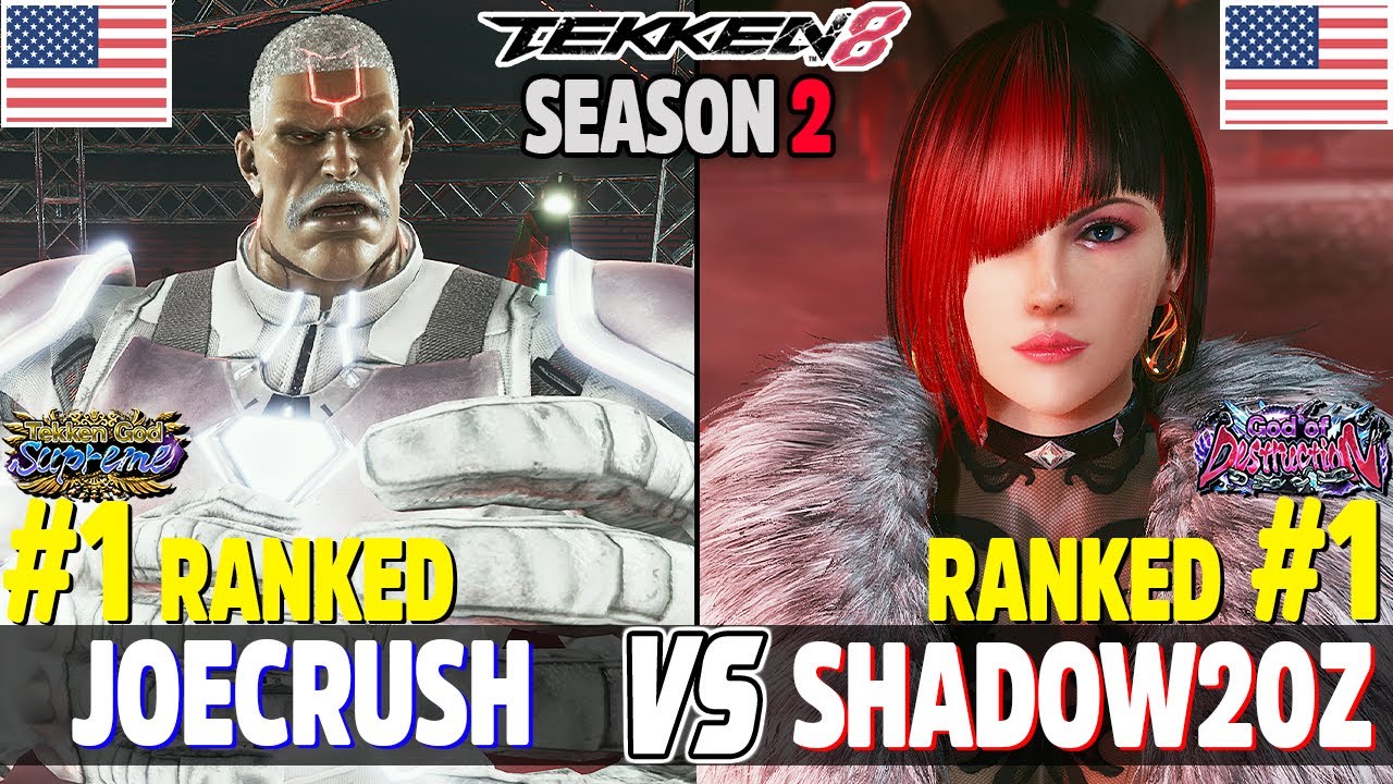 Tekken 8 (Season 2) JoeCrush (#1 Ranked Jack-8) Vs Shadow20z (#1 Ranked ...