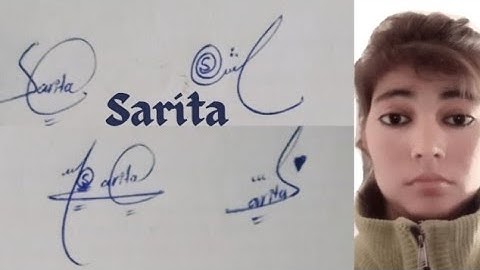 Sarita name signature#stylish signature#name signature with arooj