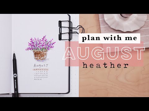 Plan With Me | August 2022 Bullet Journal SCOTTISH HEATHER