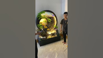 MẪU TIỂU CẢNH HÌNH TRÒN, THÁC NƯỚC PHONG THUỶ SÂN VƯỜN, TRONG NHÀ ❤️ ❤️VINAZON #chungtrungquoc✅