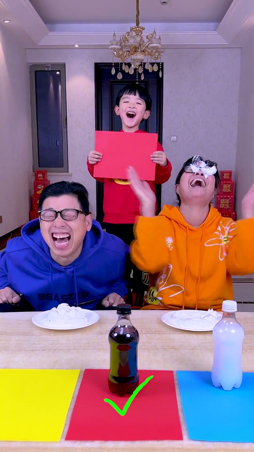 Color Selection Challenge, Who Has Better Luck?#Funnyfamily #Partygames#Shorts#Challenge