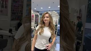 2025 trend saç Rengi 🤩 BLONDE Ombre ve Curtain Bangs Kelebek kesimi #hair #hairstyle #diyhairstyle
