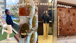 HOW I SPENT MY LAST WEEK AS A TEENAGER: new hair, cake gone wrong, family lunch🌥 +more | Lombe Posa