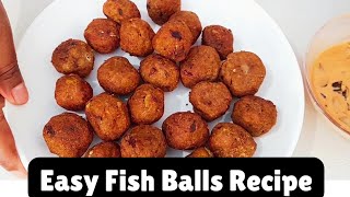 Step by Step Fish Balls Recipe, using Your Favourite Whole Fish and Special Dipping Sauce.