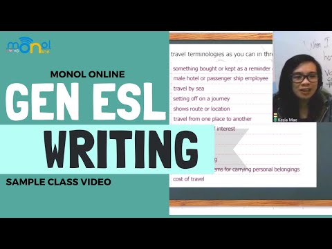 General ESL Writing Online sample class (Monol Online)