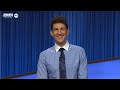Matt wins his 34th game finishes with 83k  jeopardy masters  jeopardy