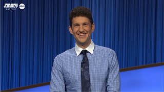 Matt Wins His 34th Game, Finishes with $83K | Jeopardy! Masters | JEOPARDY!