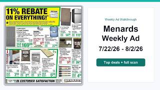 Menards Weekly Ad (7/22/26 - 8/2/26) Top Deals