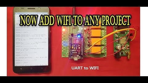 ADD WIFI TO ANY PROJECT(uart to wifi module -nodemcu   IOT  development board)