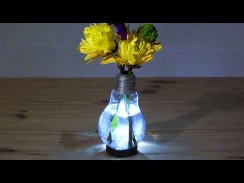 How to Make a Light Bulb Vase