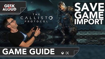 The Callisto Protocol Maximum Difficulty Trophy Glitch Via Save Game Import from the PS5 on the XSX.