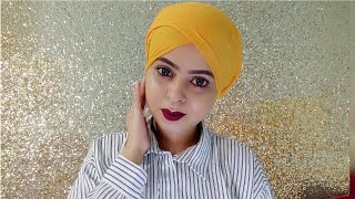 Inner Cap and Party Hijab Style with Headchain | Safrin Prity