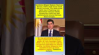Neçi̇rvan Barzani̇ İran Hatasini Kabul Etti̇. Ci̇ddi̇ Bi̇r Soruşturma Yapacağinin Sözünü Verdi̇