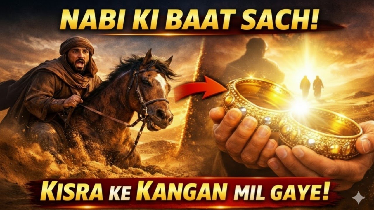 Suraqa Bin Malik Ki AMAZING Kahani 100 Oont Ke Liye Nikla Kisra Ke Kangan Mil Gaye? 