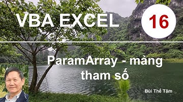 VBA EXCEL – Bài 16. ParamArray mảng tham số – Bui The Tam
