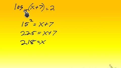 Algebra 2 6.9 Solving Logarithmic Equations
