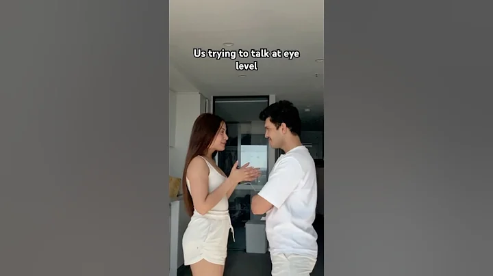 Basically the same height #funnycomedy #trending #couple