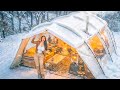 ❄️NEW YEAR CAMPING IN A SNOWY MOUNTAIN WITH A LUXURY TENT
