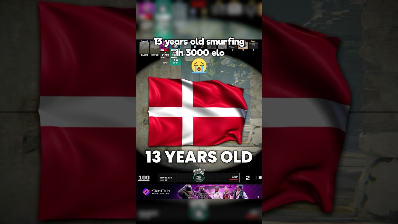 13-летний смурф на Faceit с рейтингом 3000 