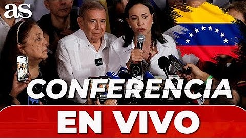 ELECCIONES VENEZUELA CONFERENCIA PRENSA EDMUNDO GONZALEZ Y MARIA CORINA ÚLTIMA HORA