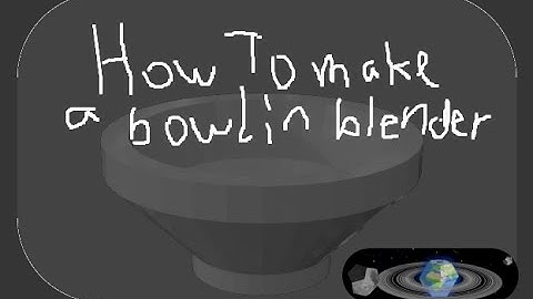 Blender Bowl Tutorial