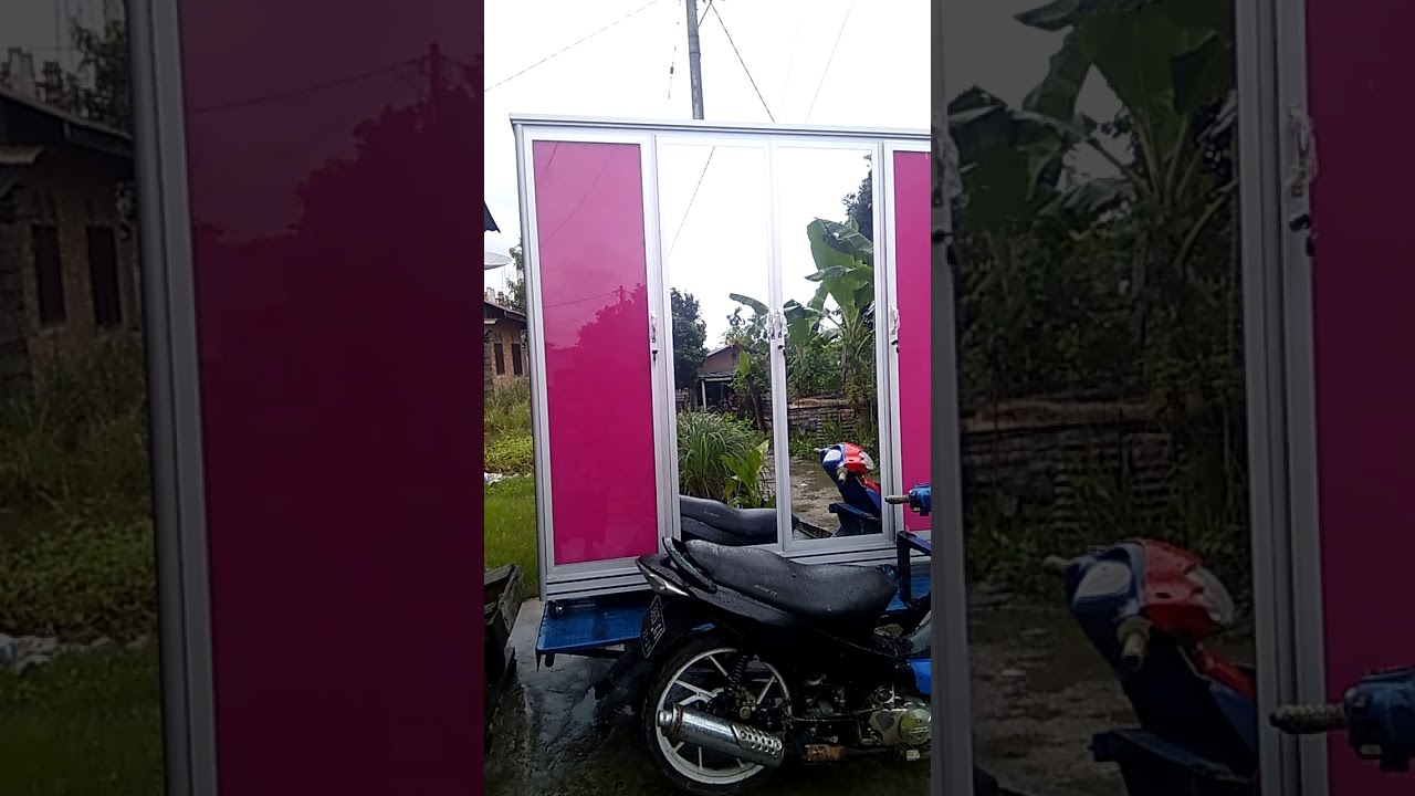  Lemari  warna  pink  bhan almunium kaca  YouTube