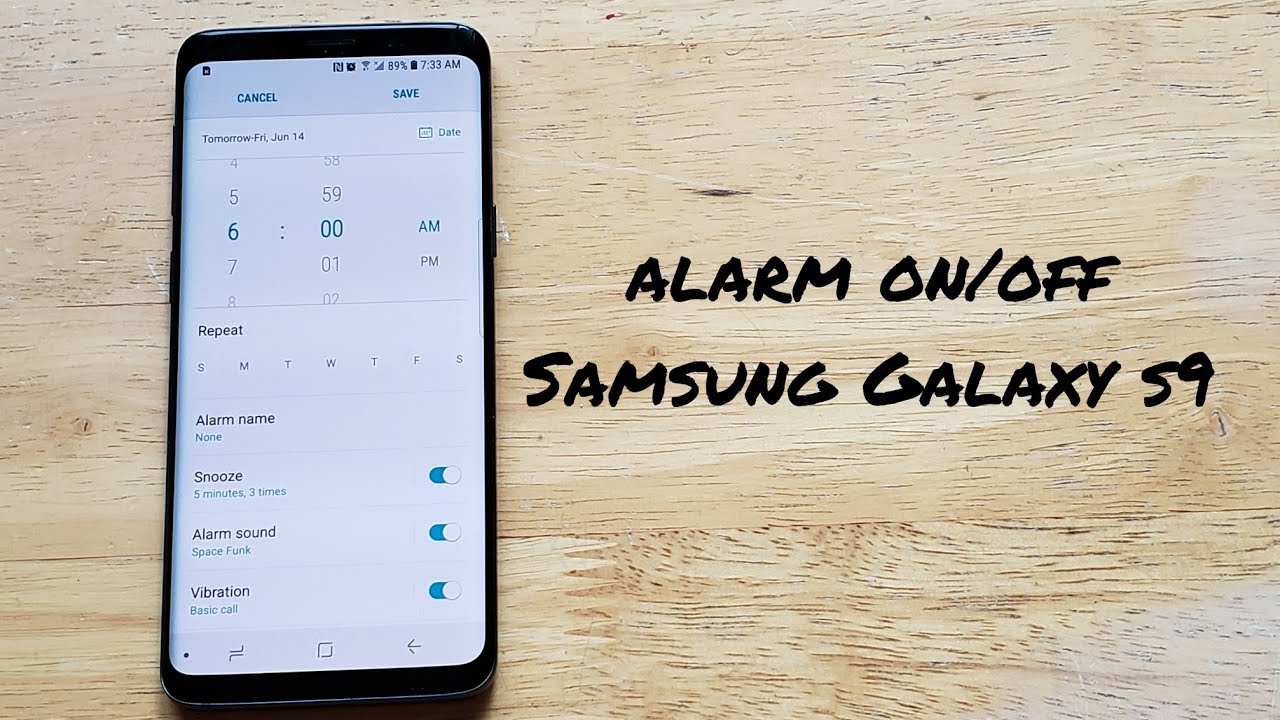 How To Set Alarm On Galaxy Note 9