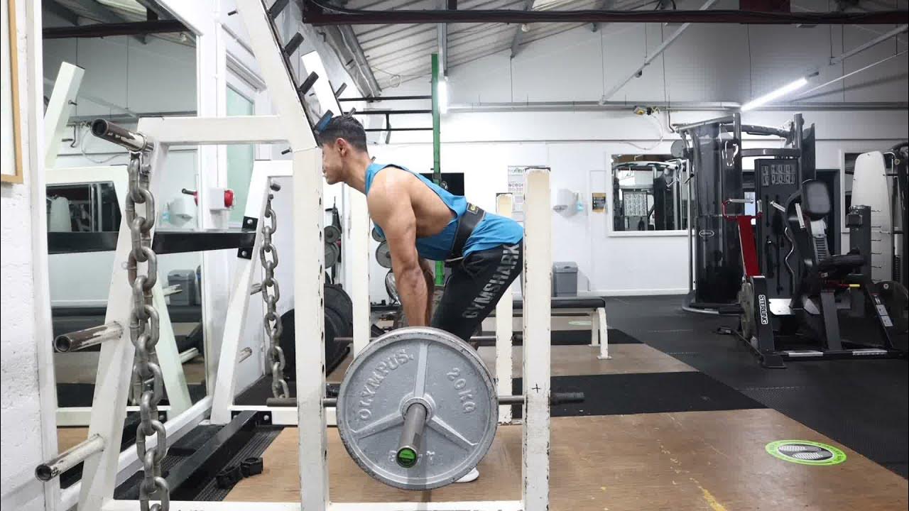Barbell Rack Pulls Back Exercise YouTube