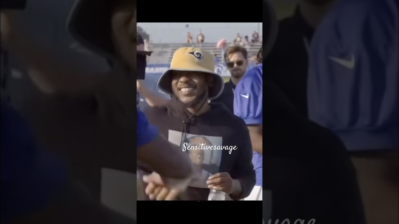 KENDRICK & SCHOOLBOY Q PLAYING FOOTBALL WITH THE LA RAMS 🏈💯