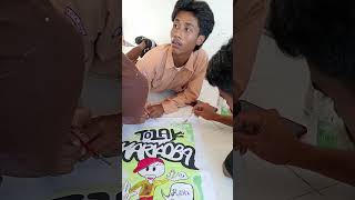Tema :karya seni yang berdampak , jenis karya Poster anti narkoba, oleh SMA Negeri 2 Langgudu.