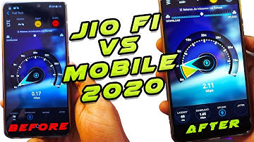 Jio Fi vs Mobile Internet Speed Test 2020 #greenpolygames