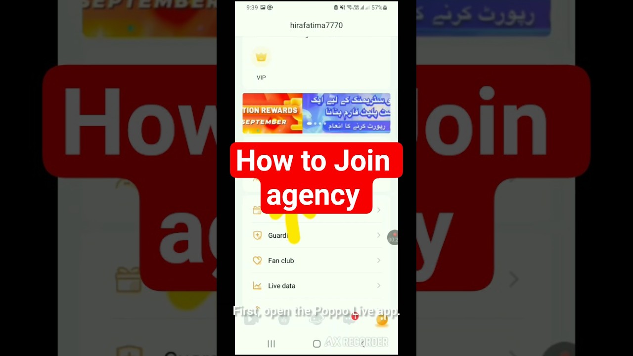 Join Poppo Live Agency Easily | English Tutorial
