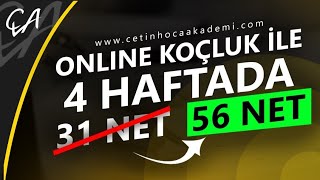 Online Koçluk Tyt 4 Haftada 31 Netten 56 Nete Yks 2023