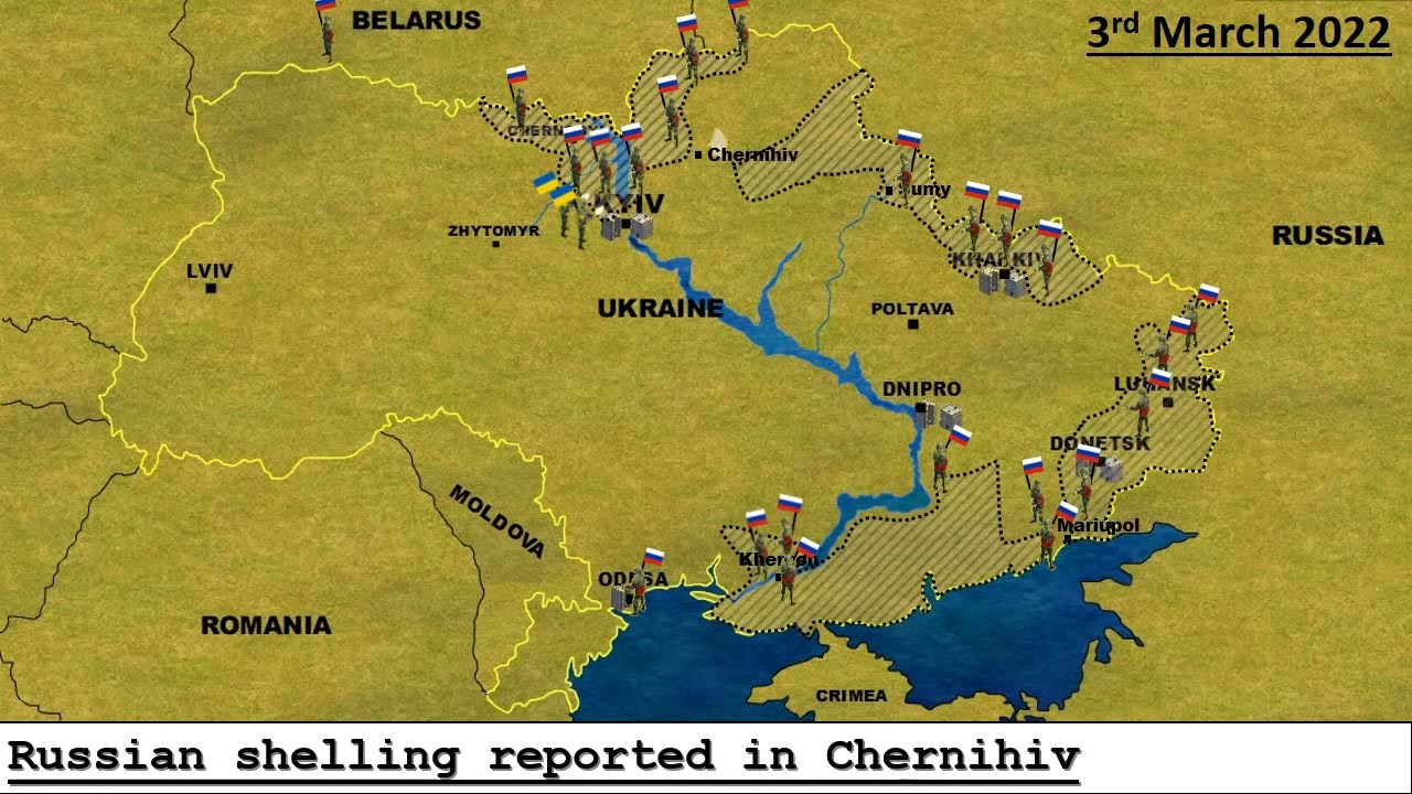 Russia-Ukraine War - Key Events (Day 8) (03/03/22)